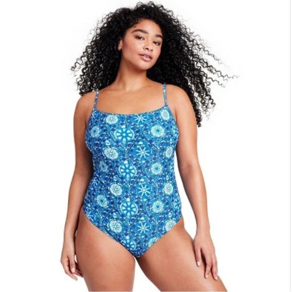 RHODE x Target Zinnia Floral Print One Piece Sz Medium - Picture 3 of 5